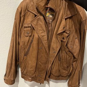 vintage leather jacket